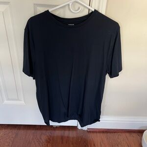 Vince Black Short-Sleeve Crew Neck Tee